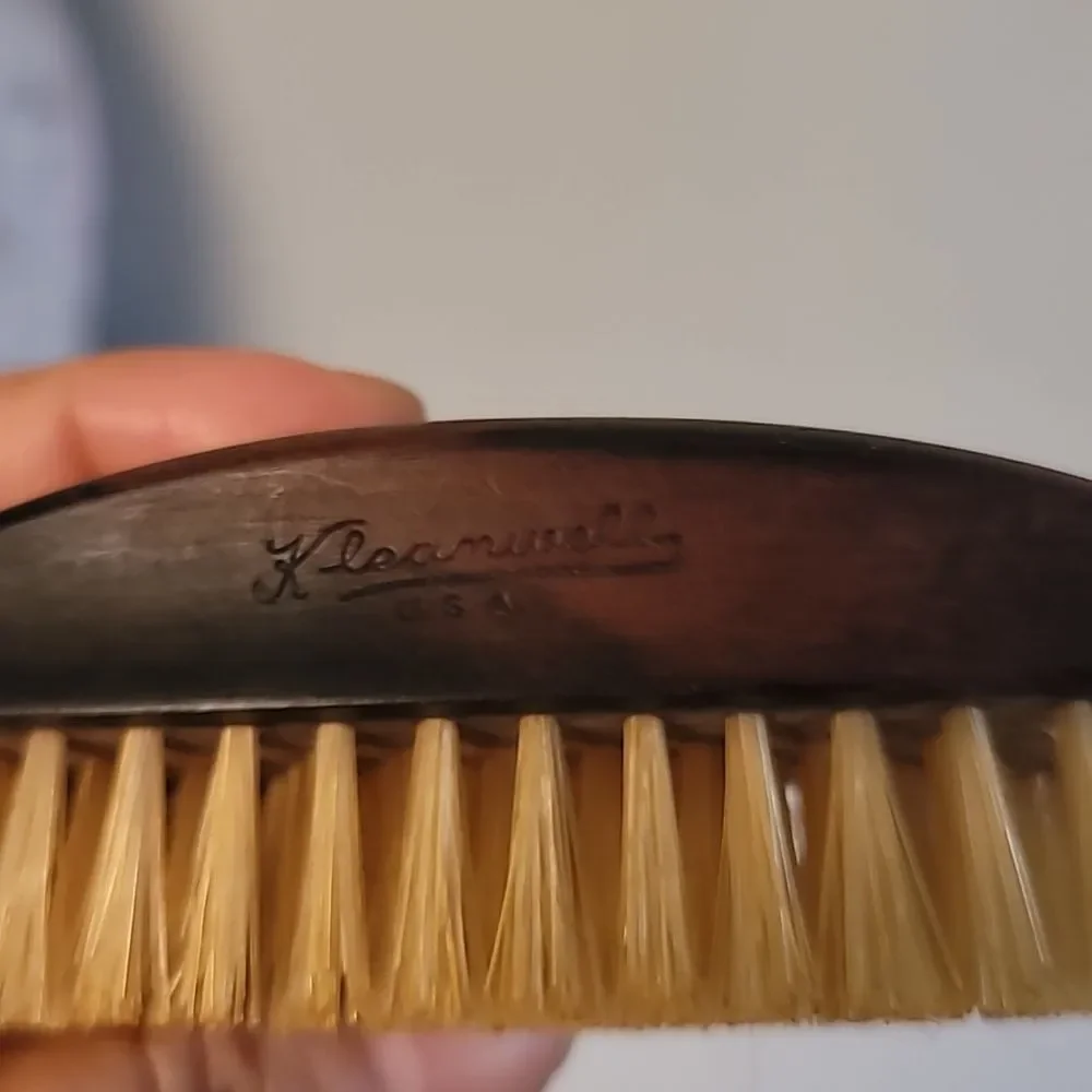 Vintage Kleanwell Black Grooming Bristle Brush